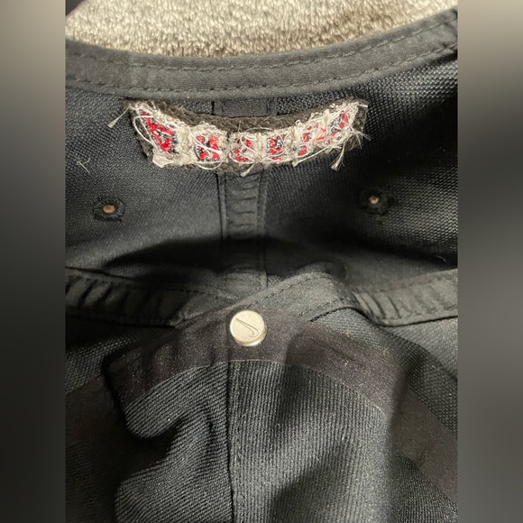 Nike Heritage86 HAT CAP MLB LOS ANGELES ANGELS Of Anaheim Black Red Embroidered - Picture 10 of 12